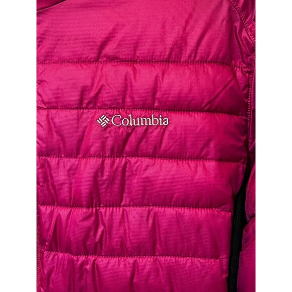 Columbia Powder Pillow™ Hybrid Jacket Fuschia/black Women’s Size Large - Picture 6 of 7